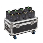 CENTOLIGHT PORTRAIT Q-AIR CON FLIGHT CASE SET 8 PAR A BATTERIA
