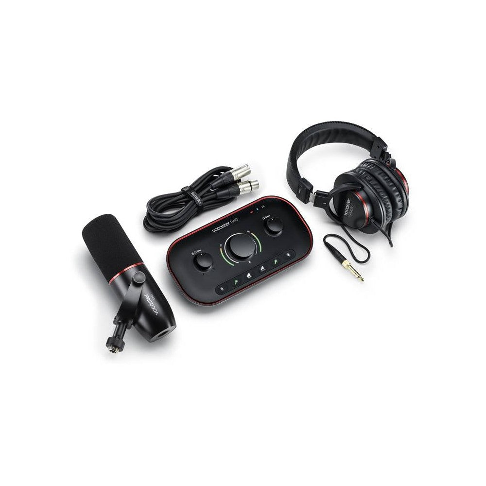 FOCUSRITE VOCASTER TWO STUDIO Bundle completo per il Podcasting