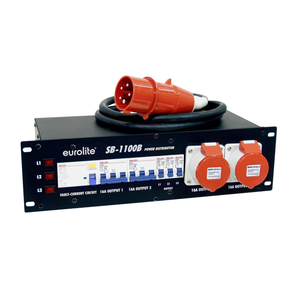 EUROLITE SB-1100B Distributore di potenza da 32 A