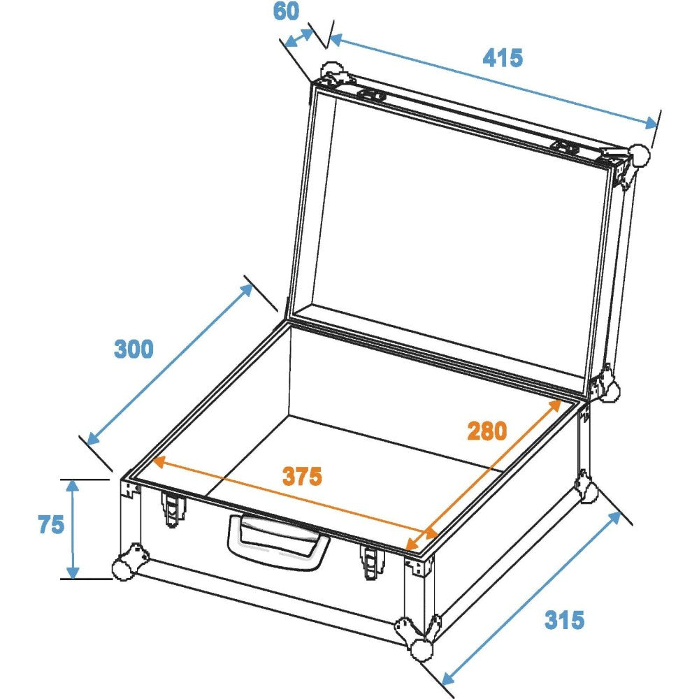 ROADINGER  GR-5 BLACK Flightcase universale