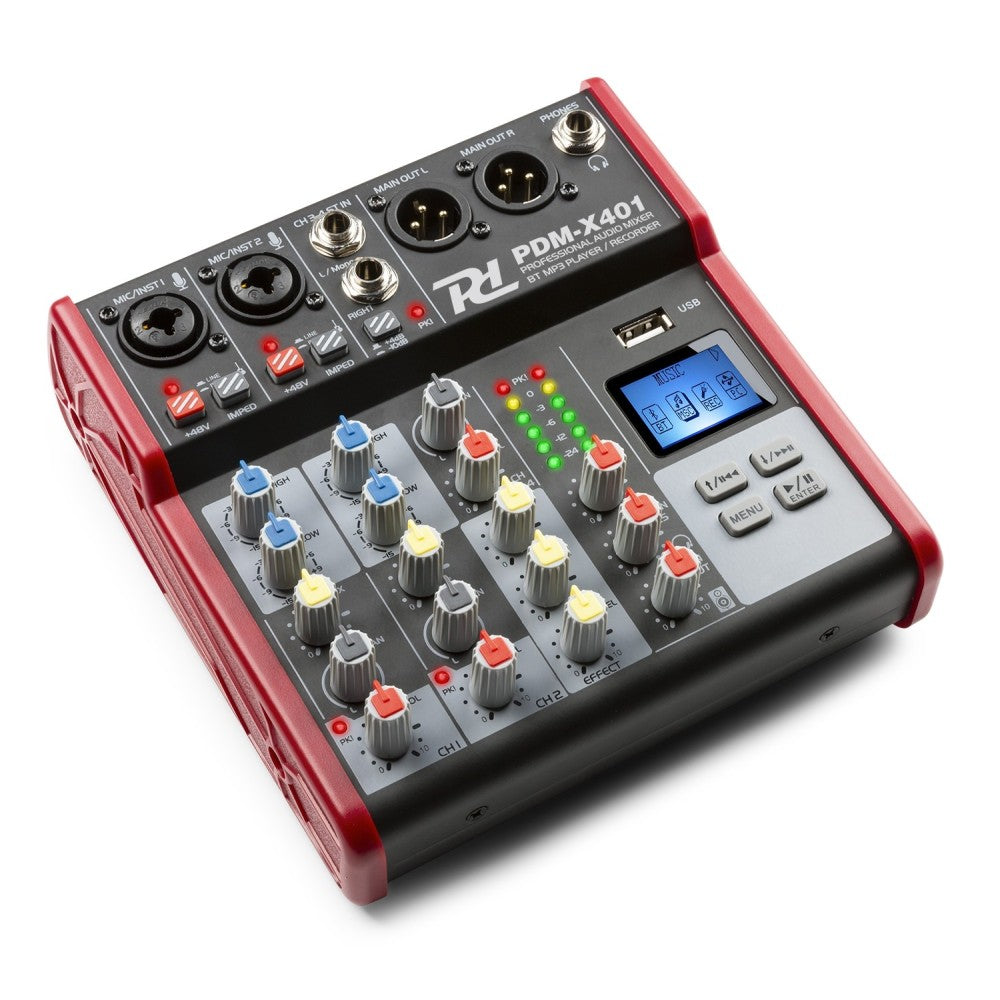 Power Dynamics PDM-X401 4-channel BT/MP3 Mixer