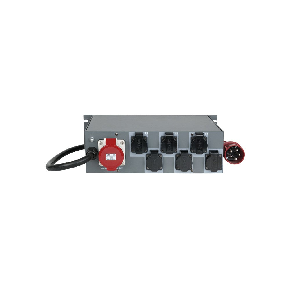 Showgear PS-3202 MKII CEE Power Distributor 32A CEE 32A input 2 CEE 16A outputs