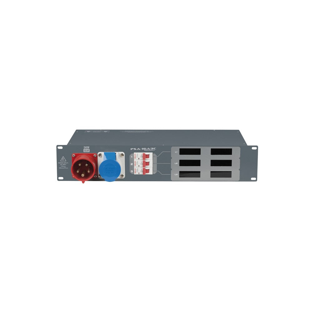 Showgear PSA-16A3C 3x MCB, uscita CEE