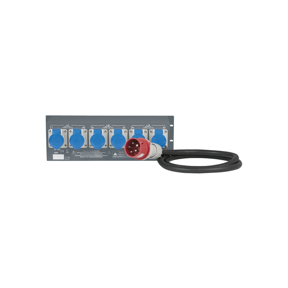 Showgear PSA-32A6C 6x MCB, uscita CEE