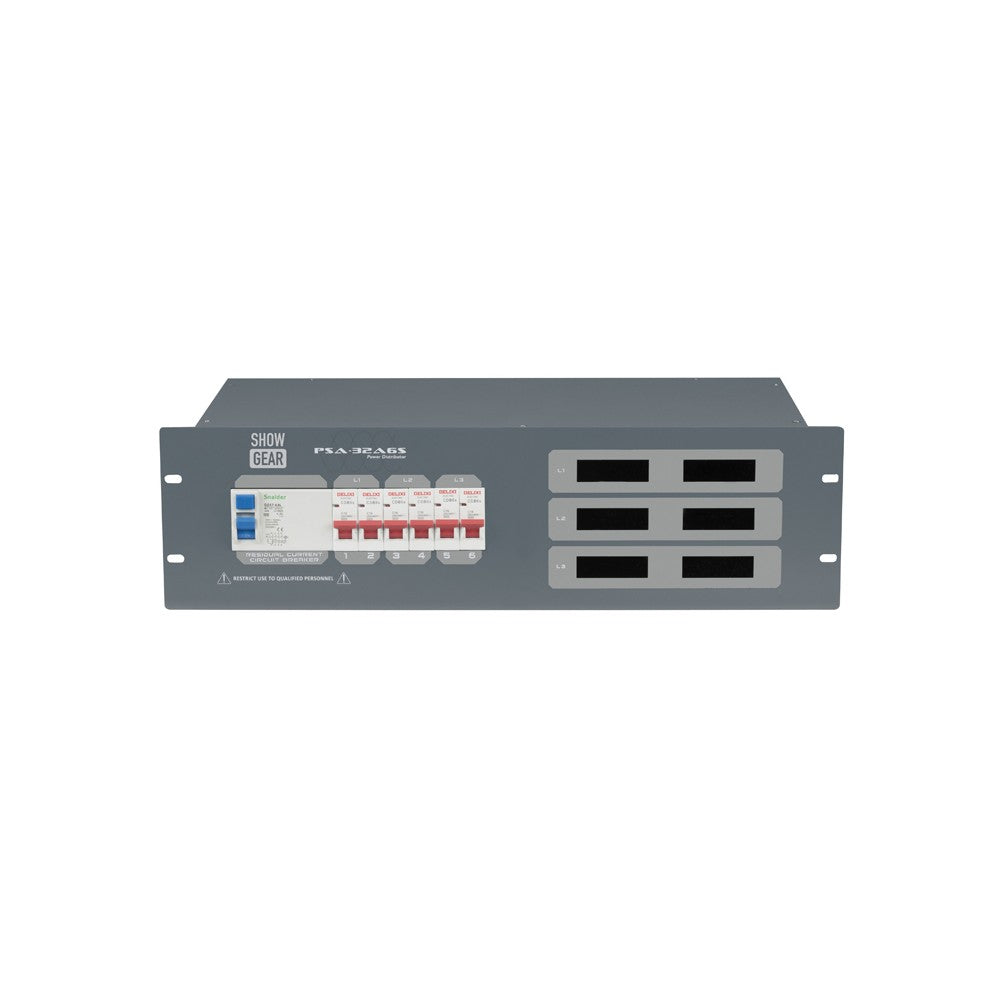 Showgear PSA-32A6S 6x MCB, uscita Schuko