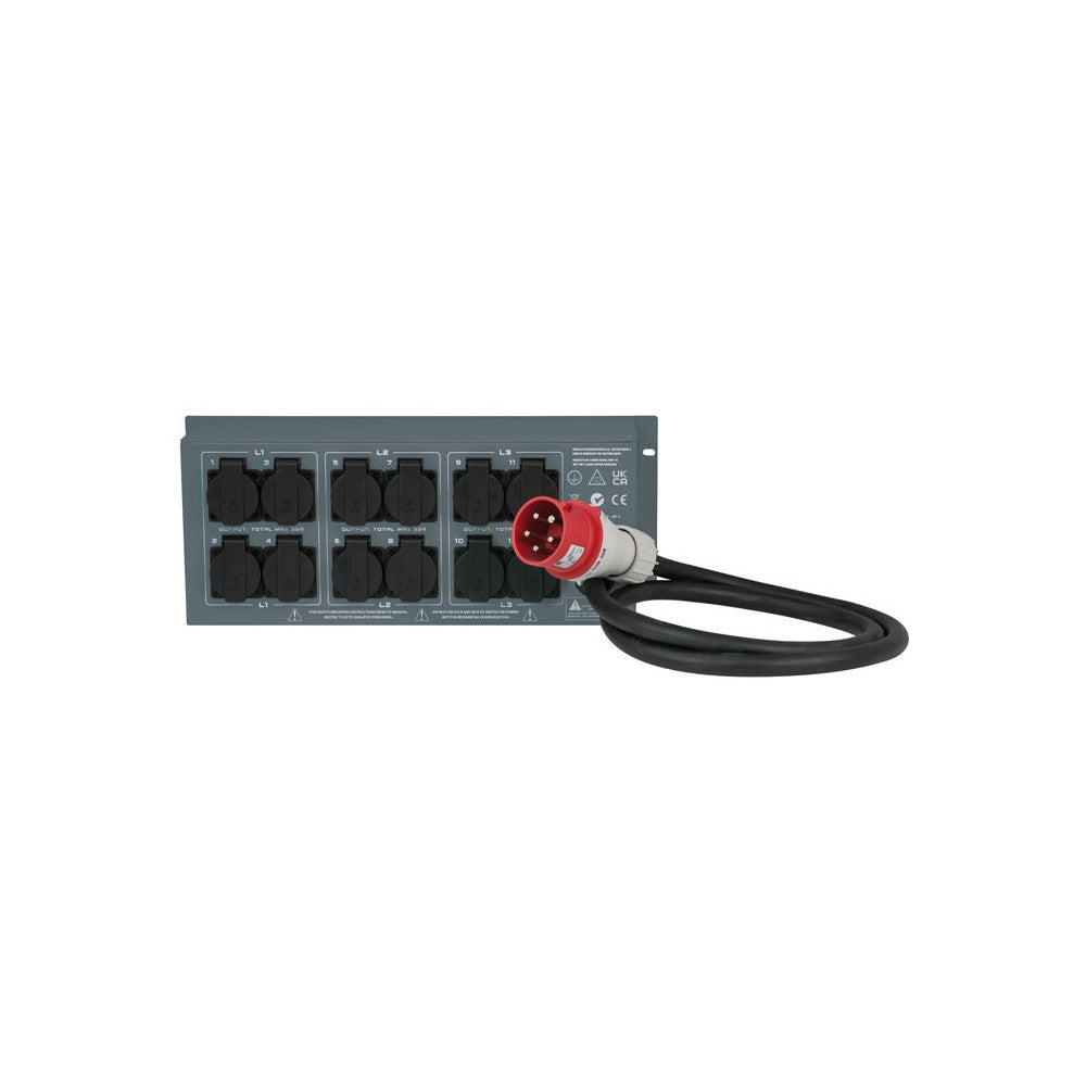 Showgear PSA-32A12S 12x MCB, uscita Schuko