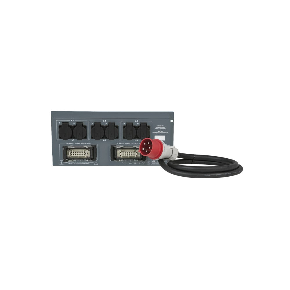 Showgear PSA-32A12M 12x MCB, Schuko + salida Multipin
