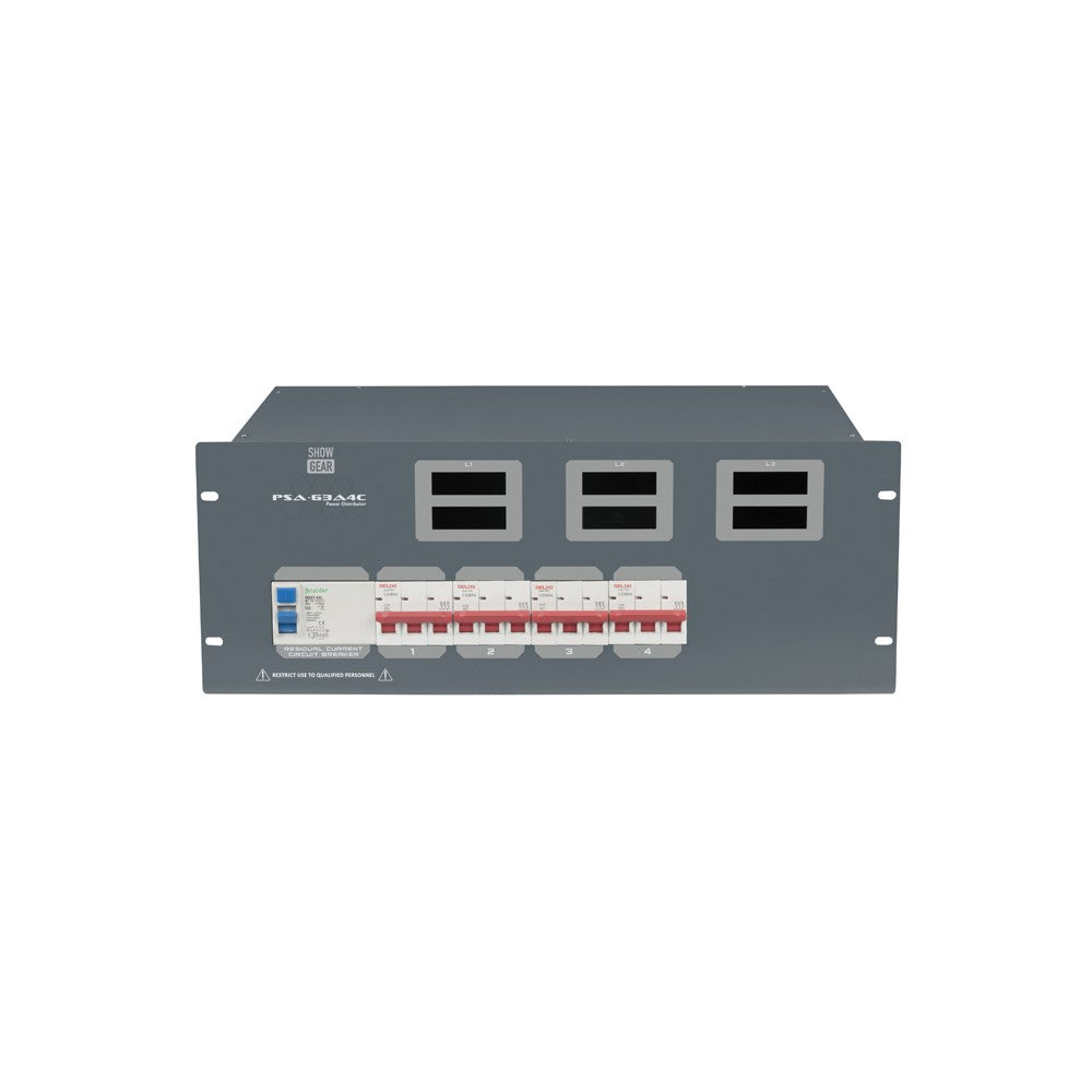Showgear PSA-63A4C 4 x MCB, uscita CEE
