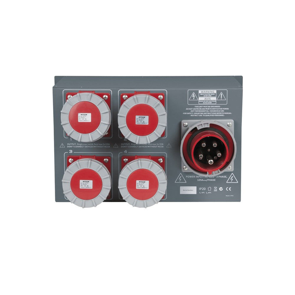Showgear PSA-125A4C 4 x MCB, uscita CEE