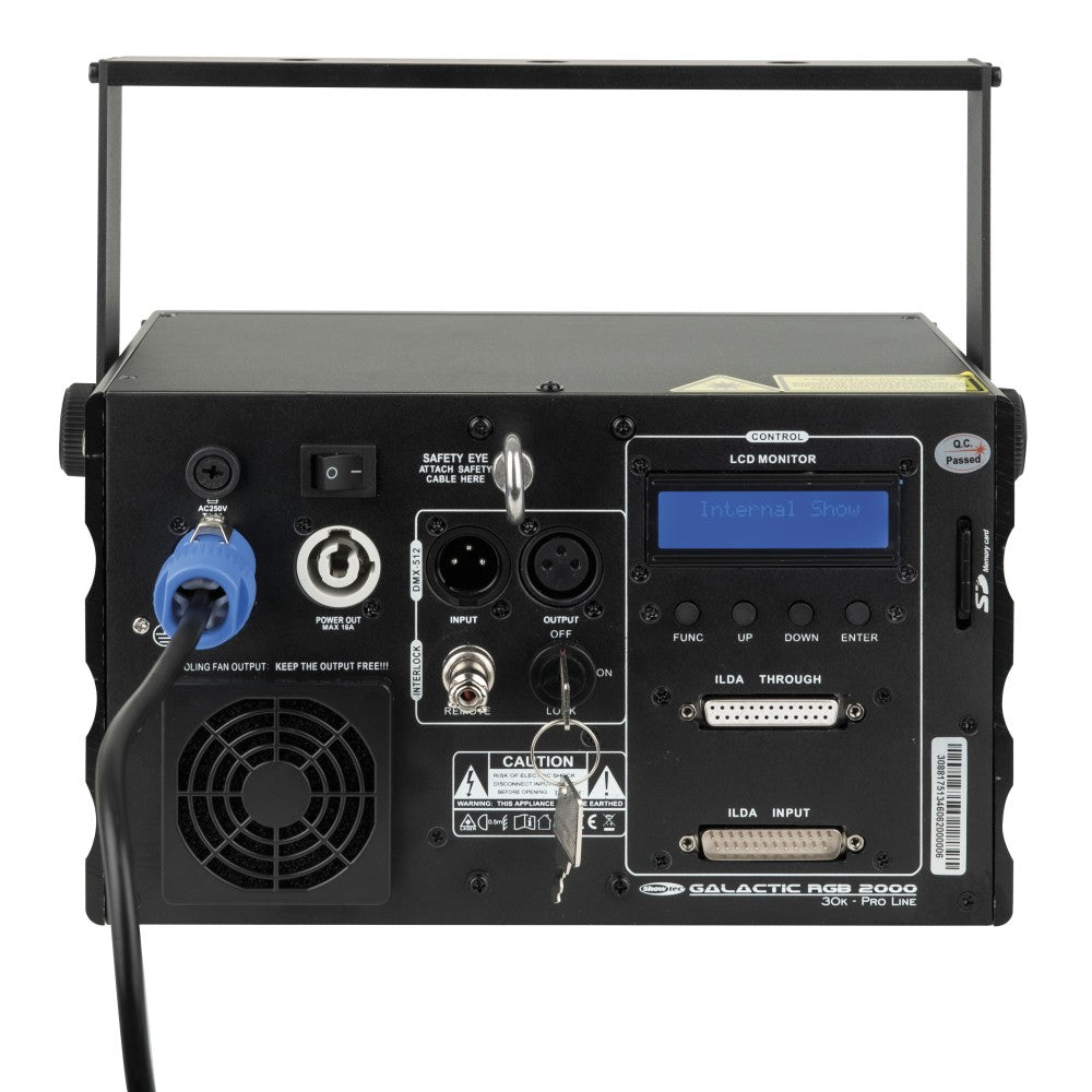 Showtec Galactic RGB-2000 Laser Full Colour 2000-mW con ILDA