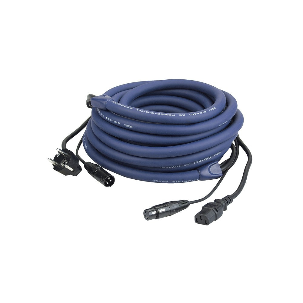 DAP FP04 Cavo di alimentazione Schuko - segnale audio XLR da 20 m