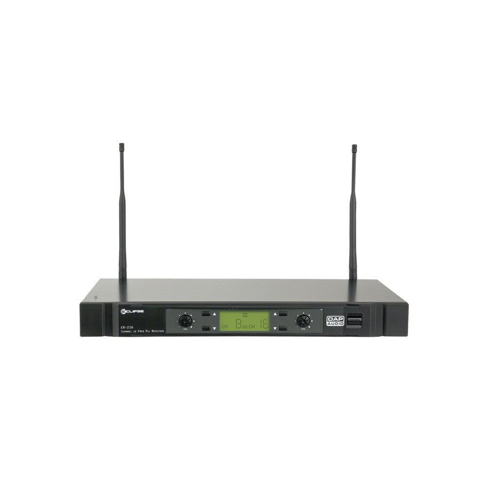 DAP ER-216B Ricevitore PLL UHF a 2 canali - 16 freq - 618–638 MHz