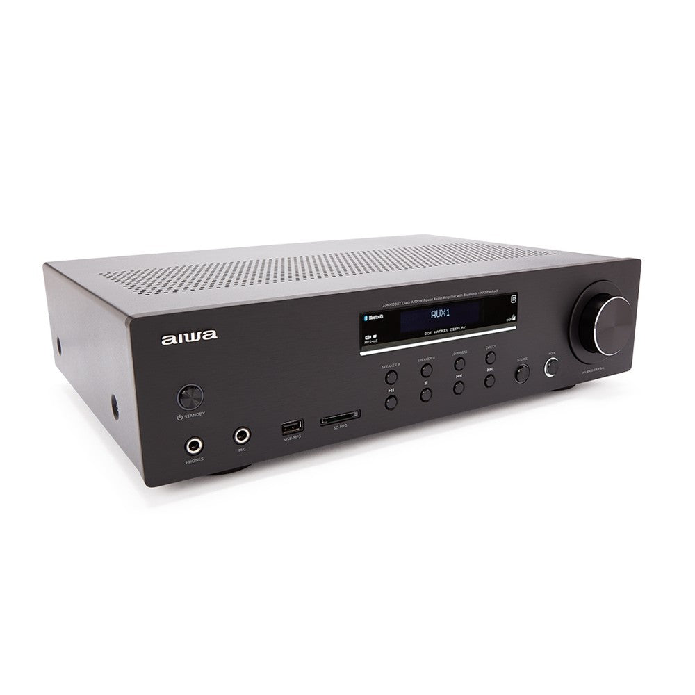 Aiwa AMU-120BTBK Amplificador estéreo multiaplicación 60+60W