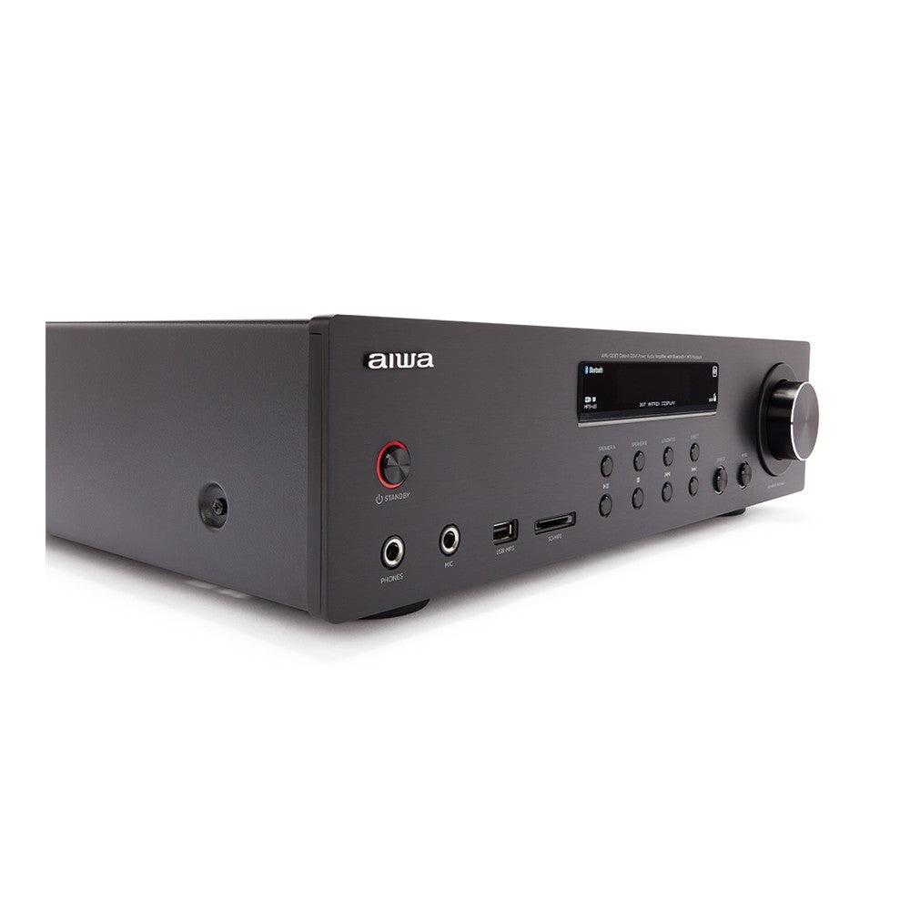 Aiwa AMU-120BTBK Amplificador estéreo multiaplicación 60+60W