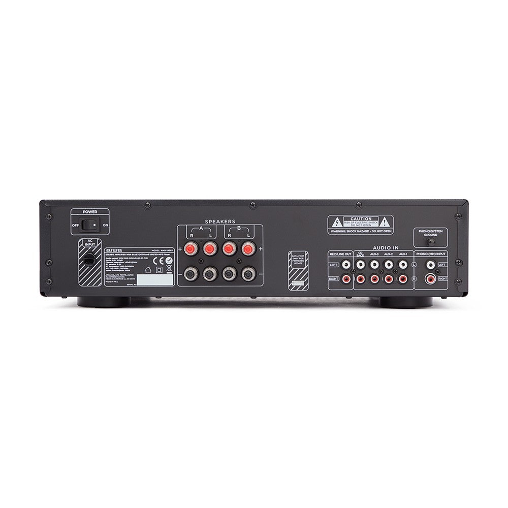 Aiwa AMU-120BTBK Amplificador estéreo multiaplicación 60+60W