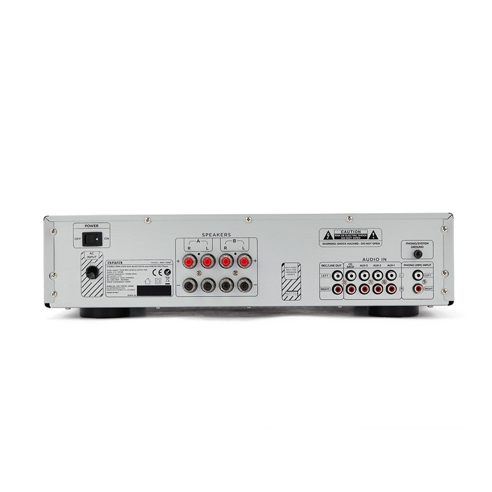 Aiwa AMU-120BT/SL Amplificatore Stereo multi-applicazione 60+60W