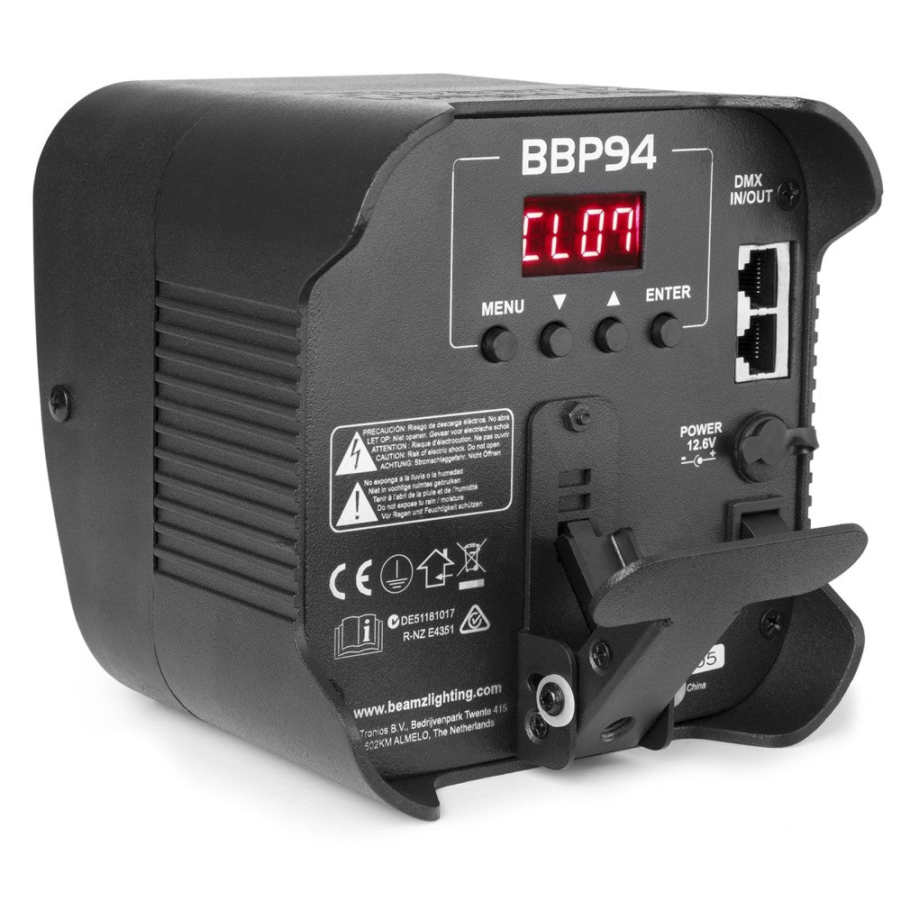 BEAMZ BBP94 Uplight 4x10W 6in1 DMX IRC