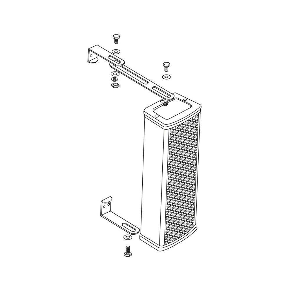 Audiophony 8 speakers column - 100V - 8x2.5'' - 40/80W - IP44