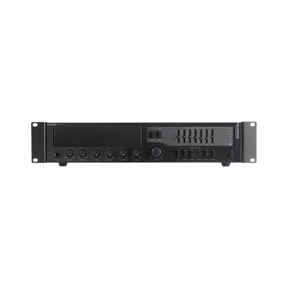 Audiophony Multi-zone mixer / amplifier, 6 CH mixer, 5 simultaneous independent zone outputs