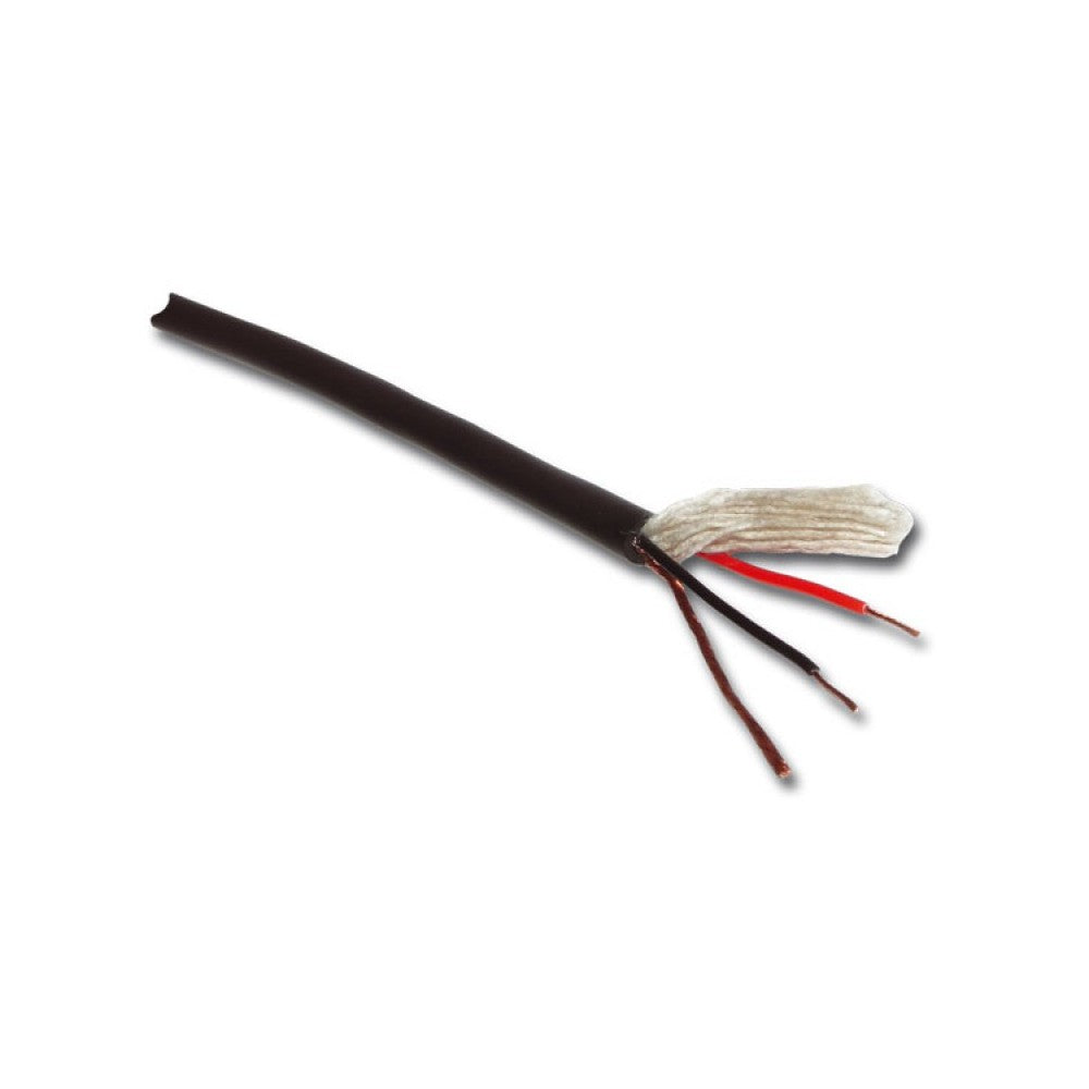 Audiophony 6mm high quality double sheathed black microphone cable - 100mVoice coil Ø