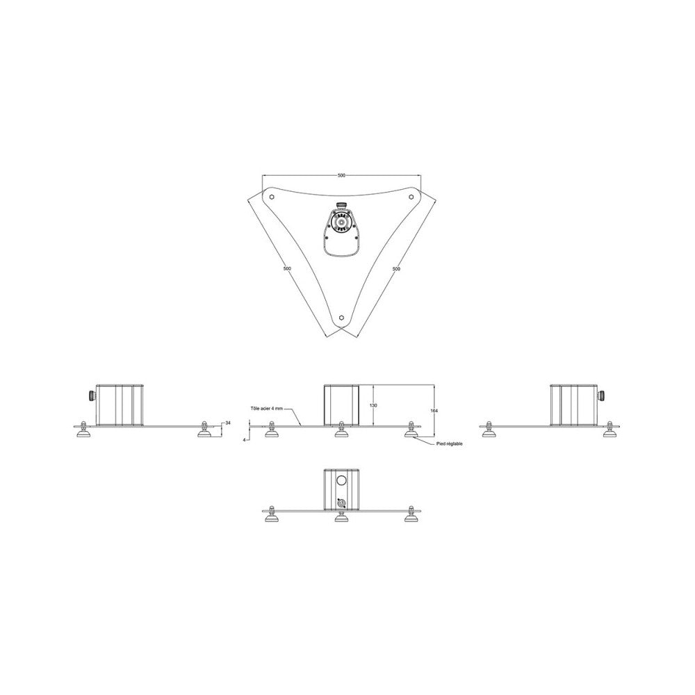 Audiophony Soporte de suelo para iLINE83B e iLINESPACE60