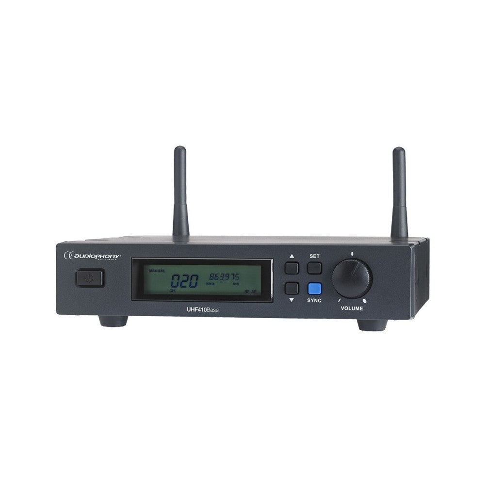 Audiophony UHF True Diversity receiverWith auto scan function and transport case
