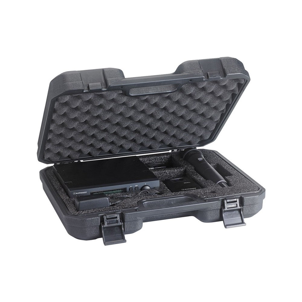 Receptor UHF True Diversity AudiophonyCon función de escaneo automático y maleta de transporte
