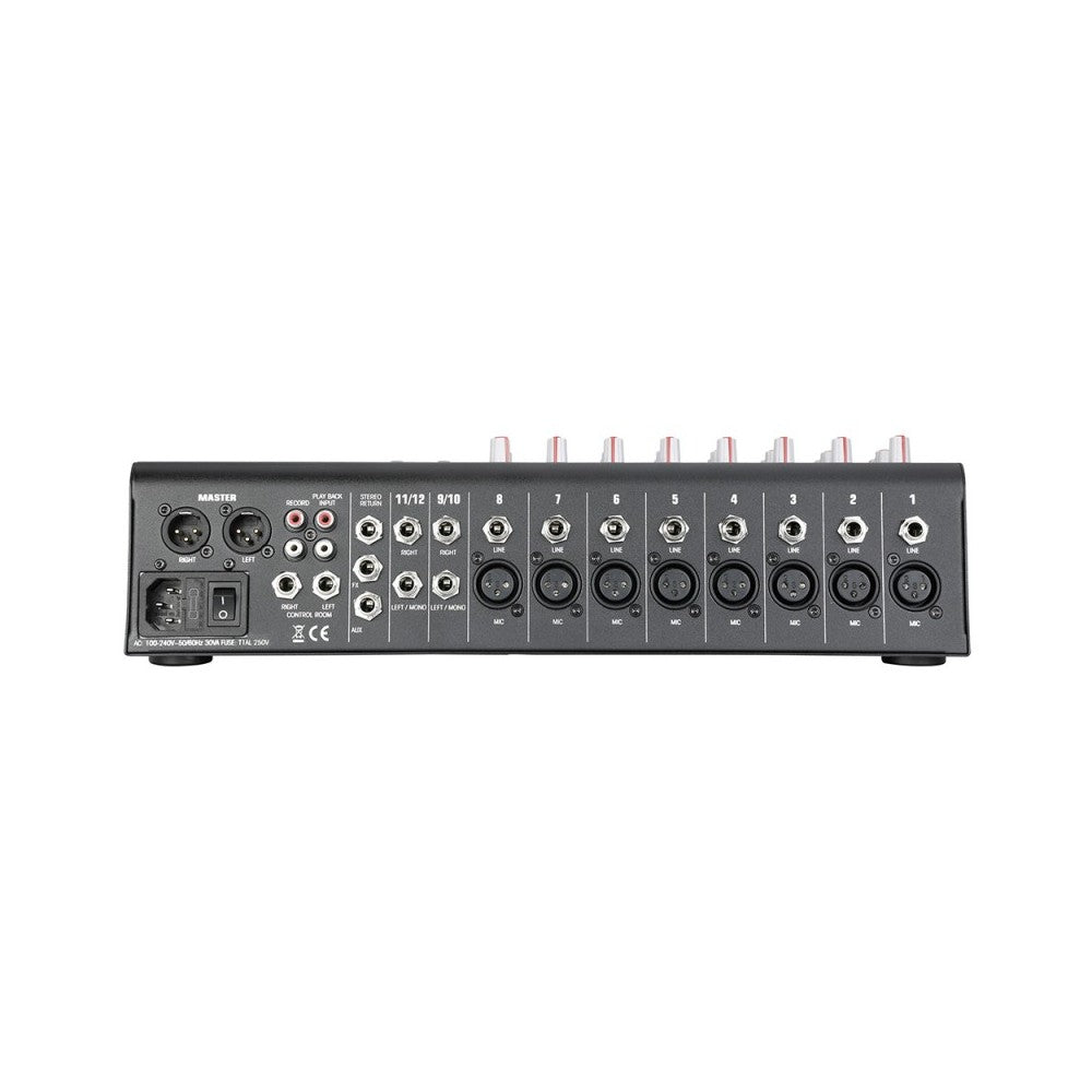 Audiophony Mixer 12 CH + Compressor + Effects + USB/SD/BT Player