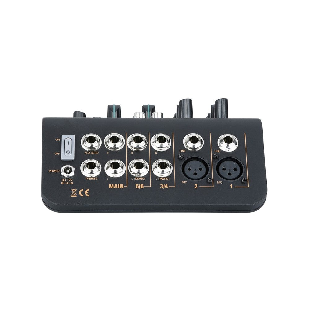 Audiophony Mezclador 4 canales 2 micro+2 estéreo + puerto USB