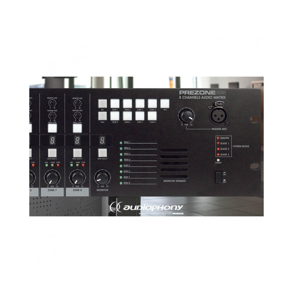 Audiophony Analog matrix 8 inputs 8 outputs