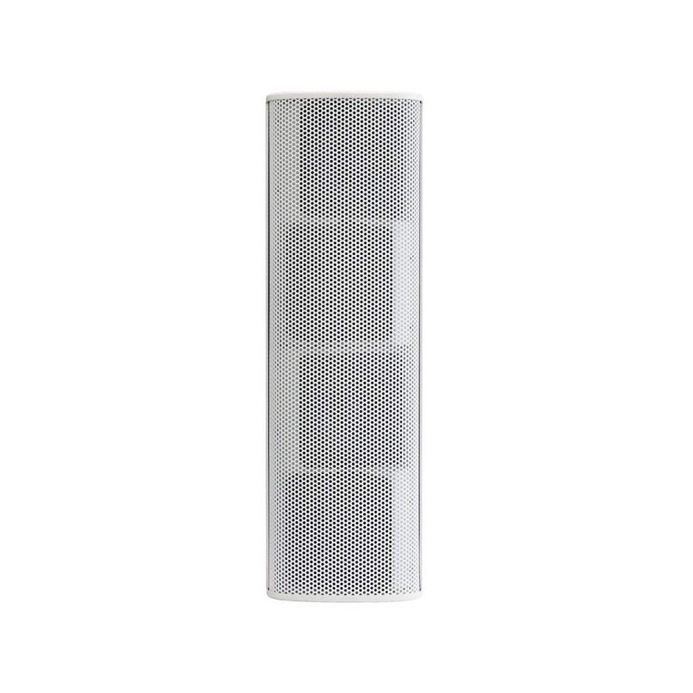 Audiophony Columna de 80 W a 8 ohmios con 4 altavoces de 3 pulgadas para instalación - Blanco