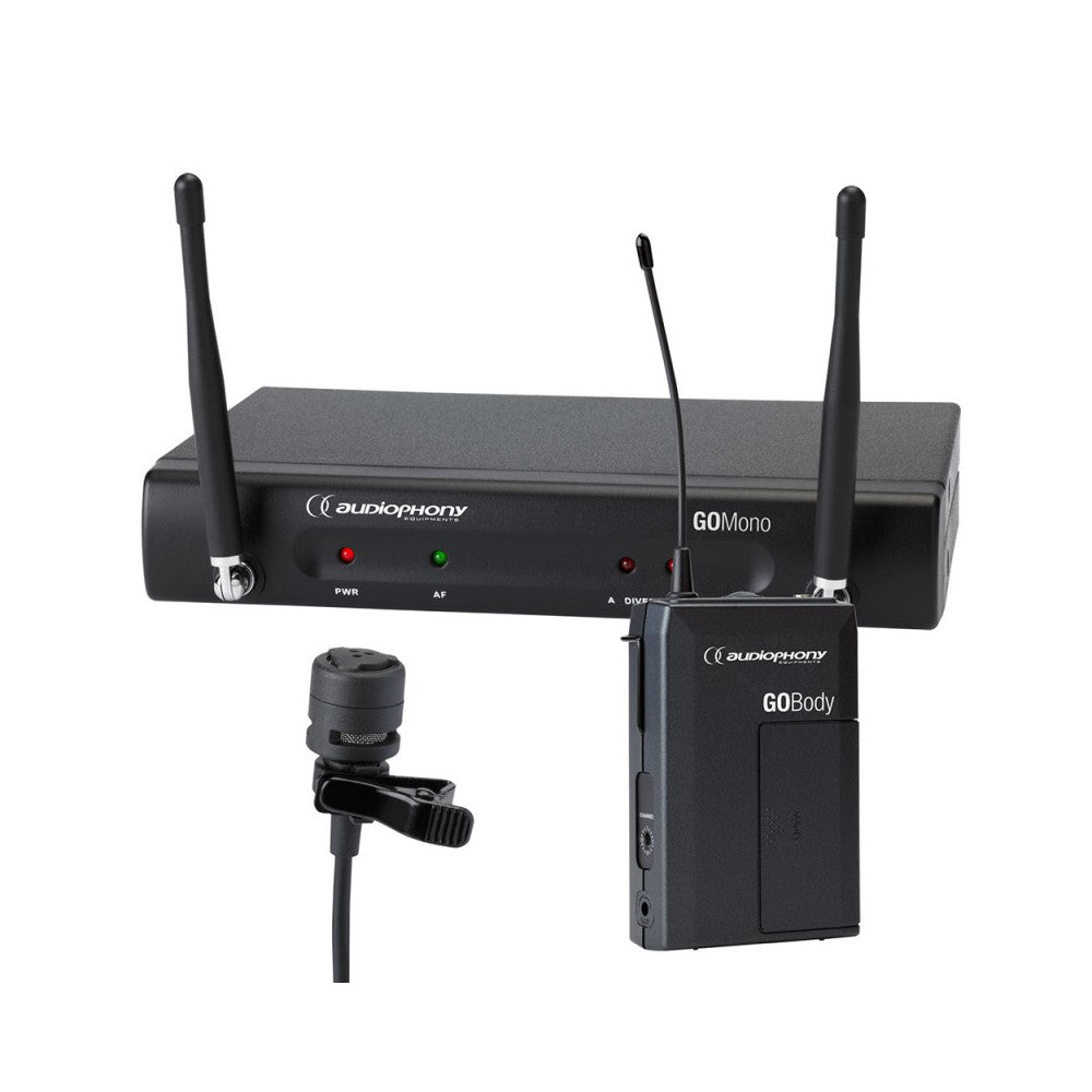 Audiophony GO-LAVA Microphone + GO-BODY + GO-MONO - 500MHz