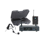 Audiophony Set of UHF True Diversity receiverWith bodypack, headband microphone and transport case - 500MHz