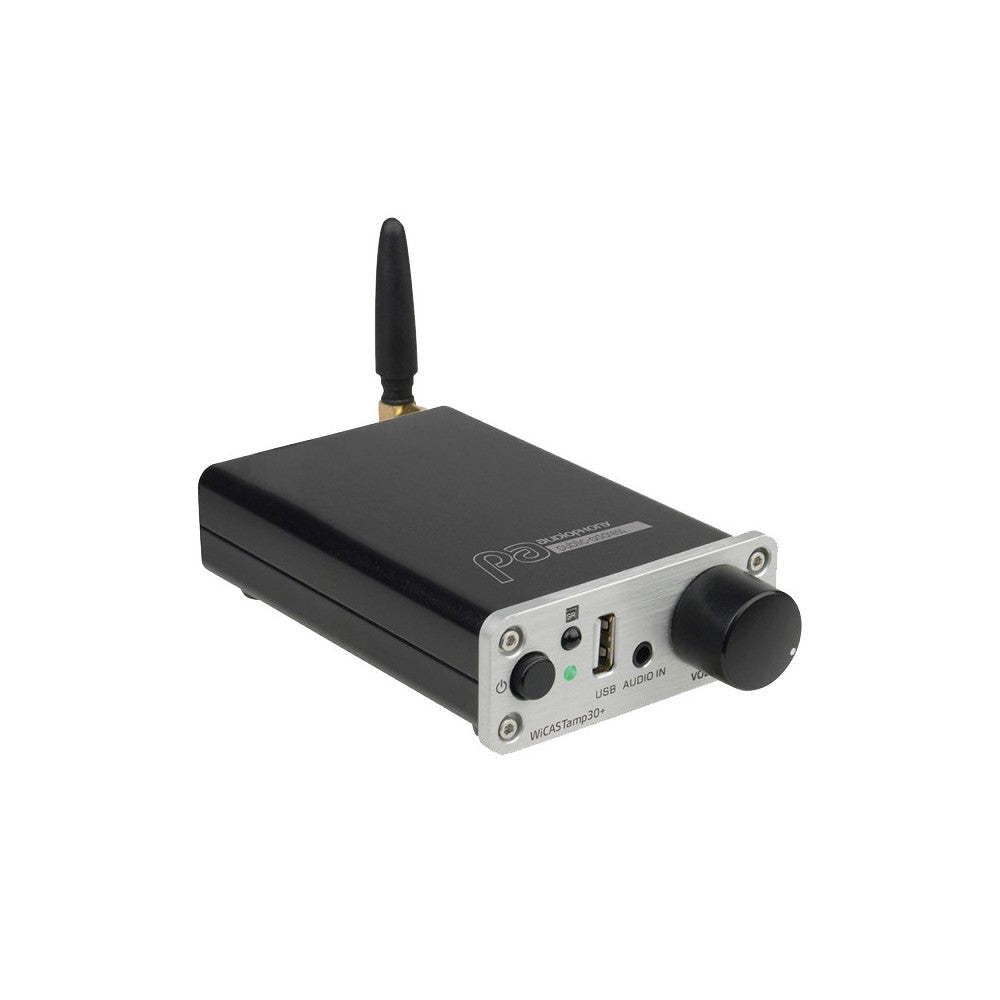 Audiophony Wicast amp 2x30W with RJ45 and IR remote