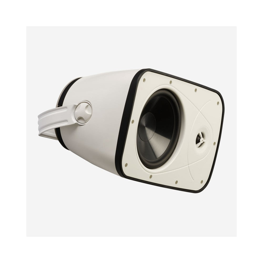 Audiophony Altavoz 8″ + 1″ + radiador de graves 80 W 100 V y 8 ohmios – IP65 - Blanco