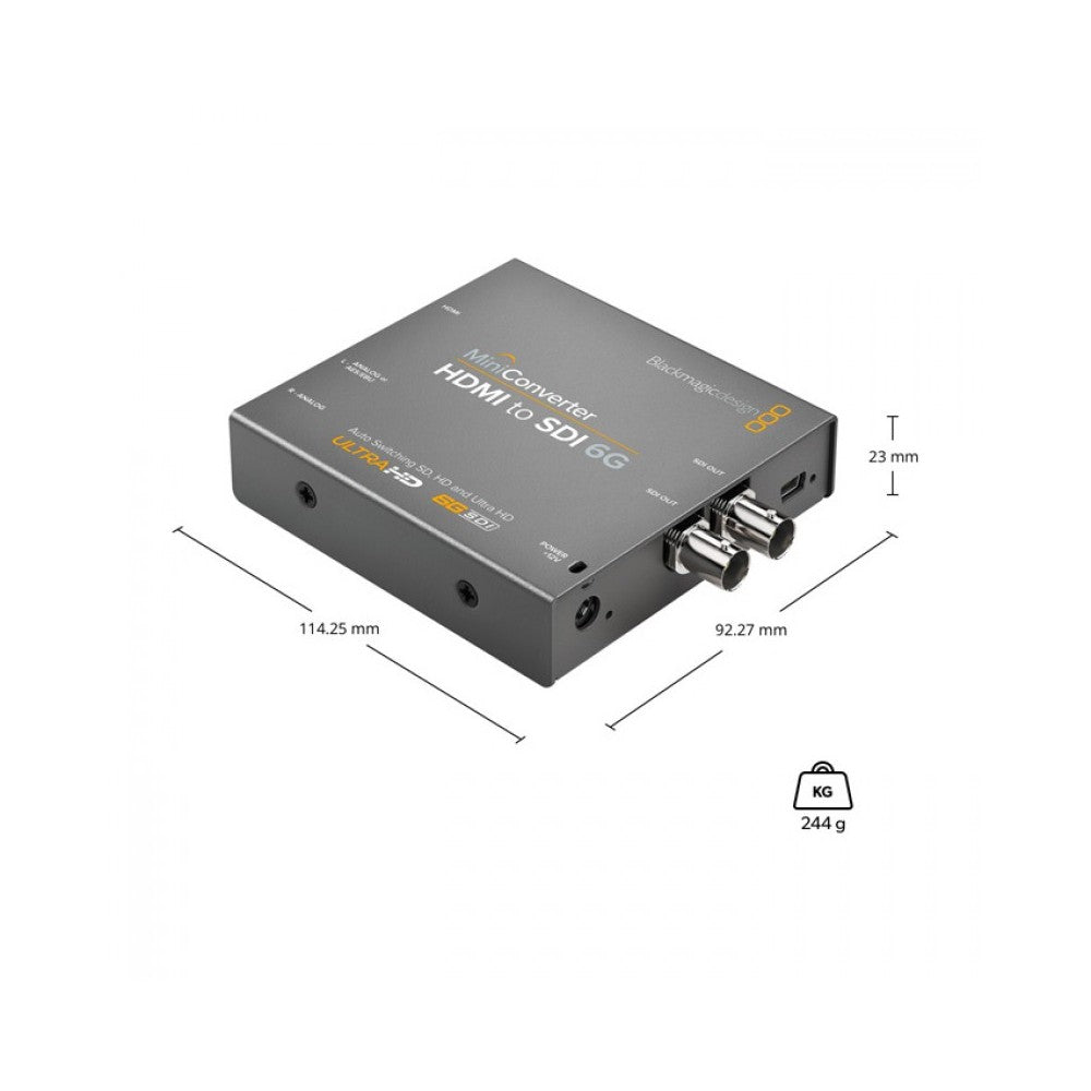 Conversor HDMI a SDI con audio hasta UltraHD de Blackmagic Design