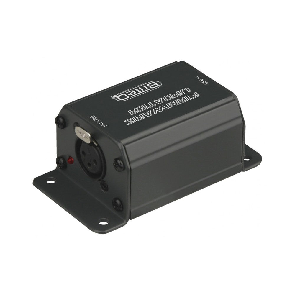 Herramienta de configuración DMX de Briteq con software para actualización de firmware
