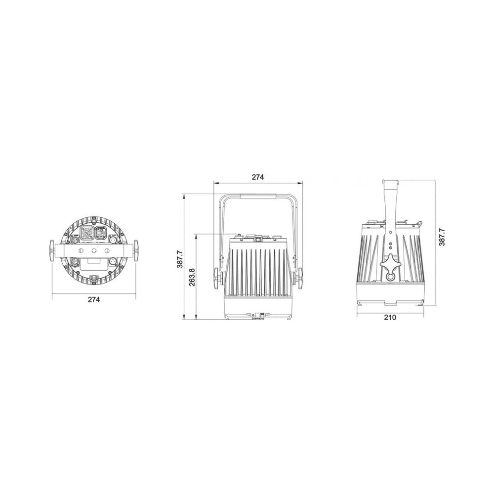 Proyector LED RGBW Briteq de 120 W