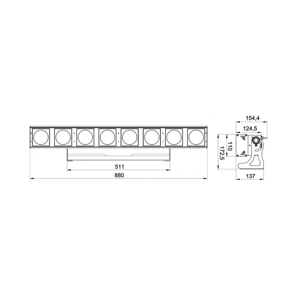 Briteq LED Bar RGB (8x30W COB)