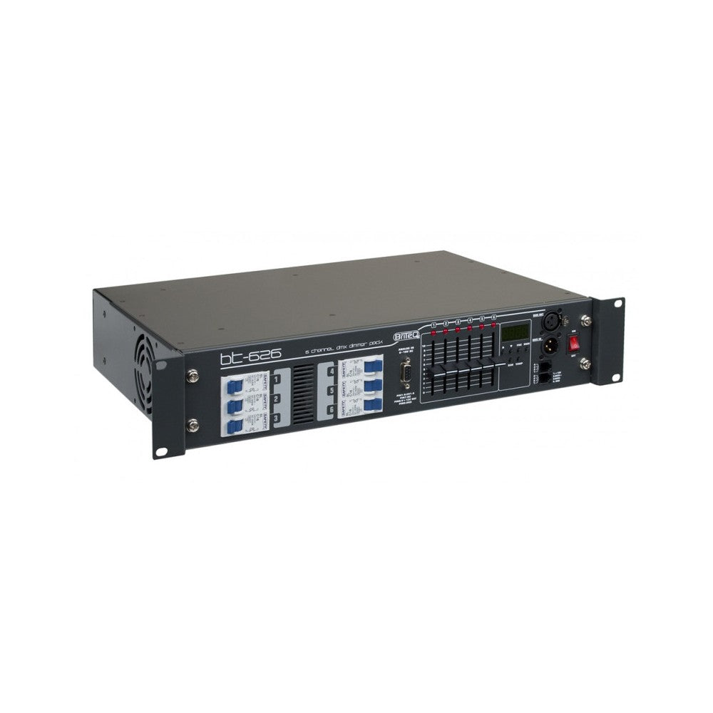 Briteq Professional 6 channel Dimmer / Switch pack for 19" rack mounting
