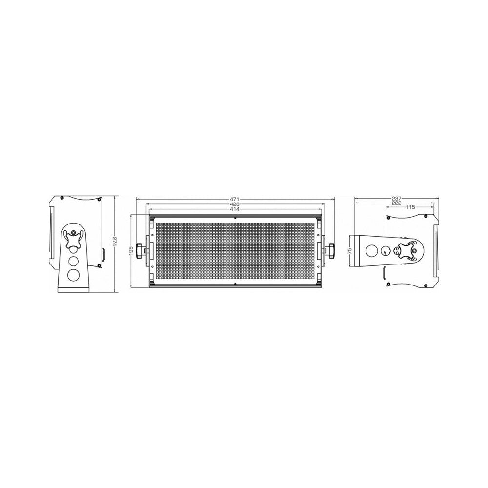 Briteq Powerful LED DMX Strobe white (9 segment)
