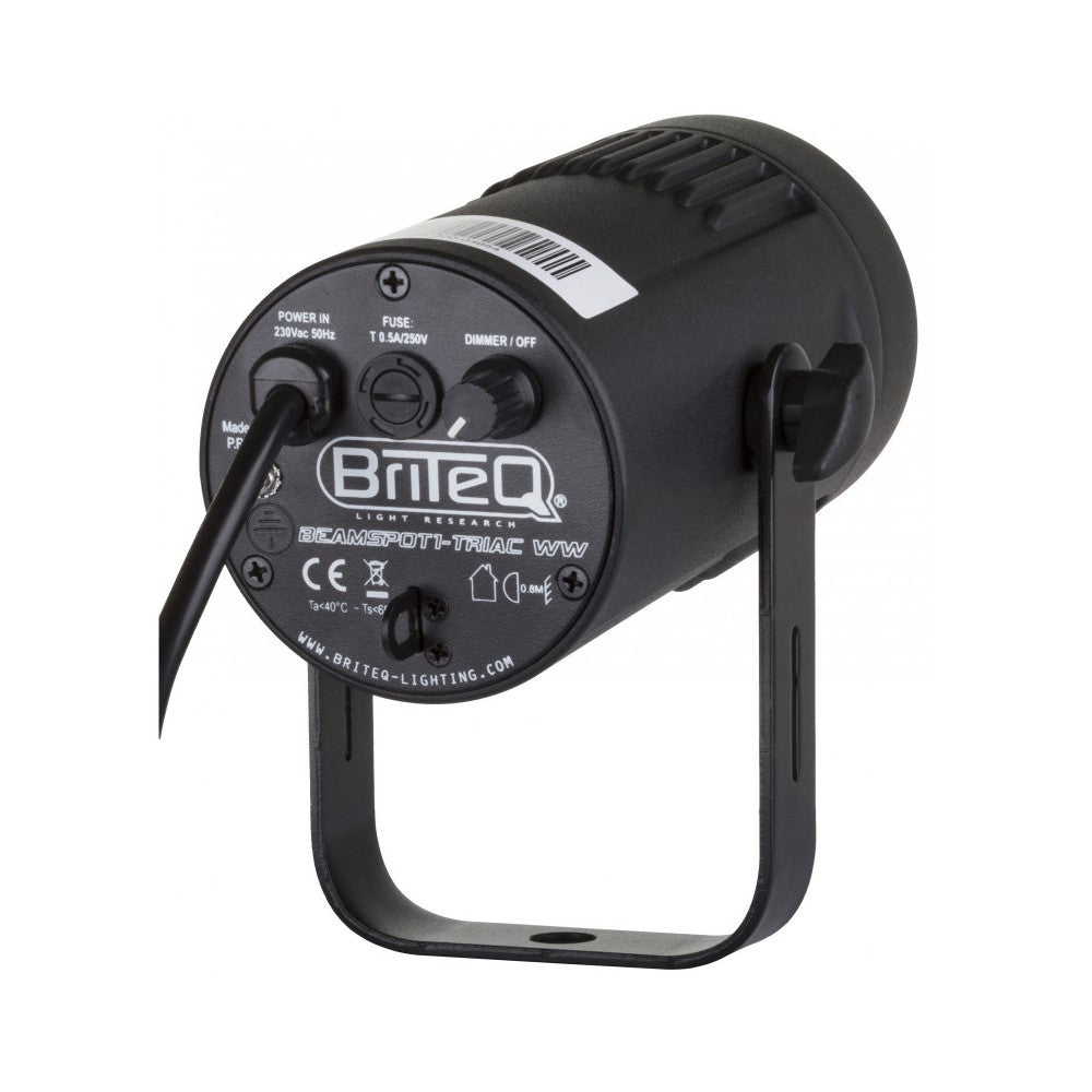 Briteq LED Pinspot Proyector blanco 3200K 15W - 4°