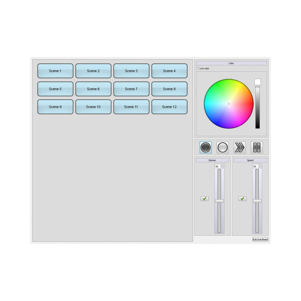 Briteq Interfaz DMX 512 canales, XLR, software Chromateq