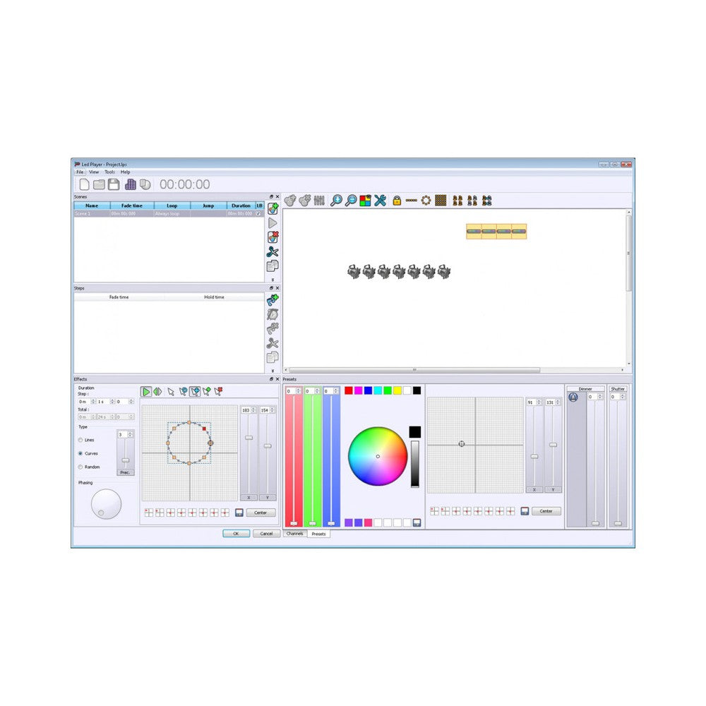 Briteq Interfaz DMX 512 canales, XLR, software Chromateq