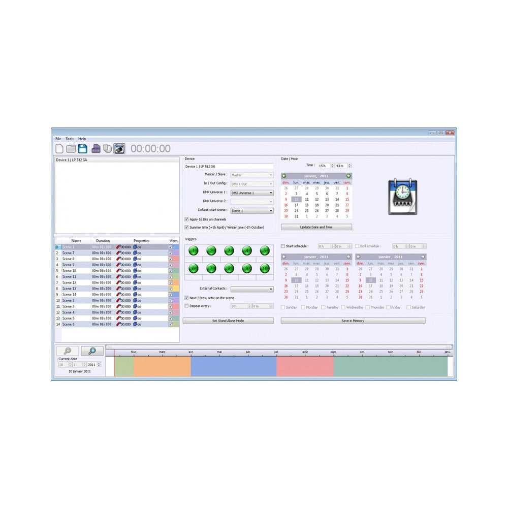 Briteq Interfaz DMX 512 canales, XLR, software Chromateq