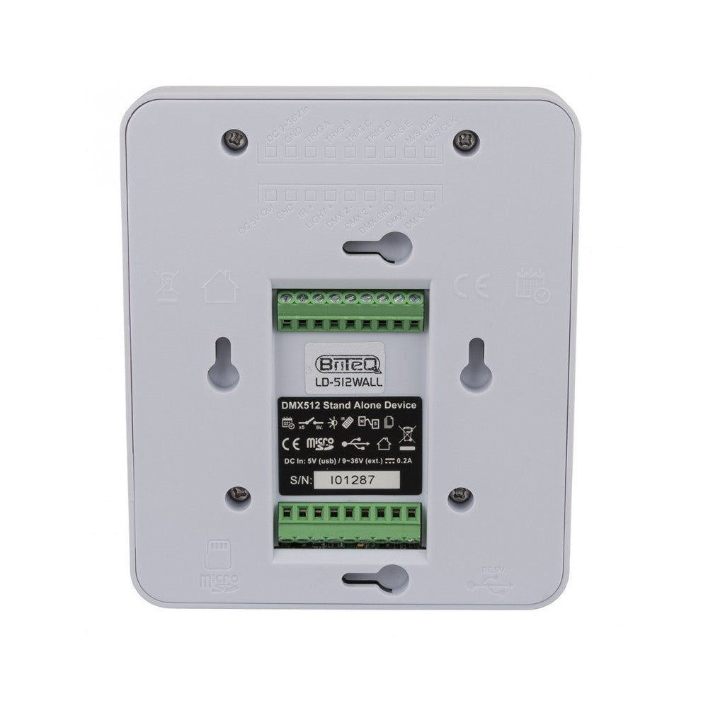 Briteq DMX Interface 512ch for fixed architectural purposes, Chromateq software