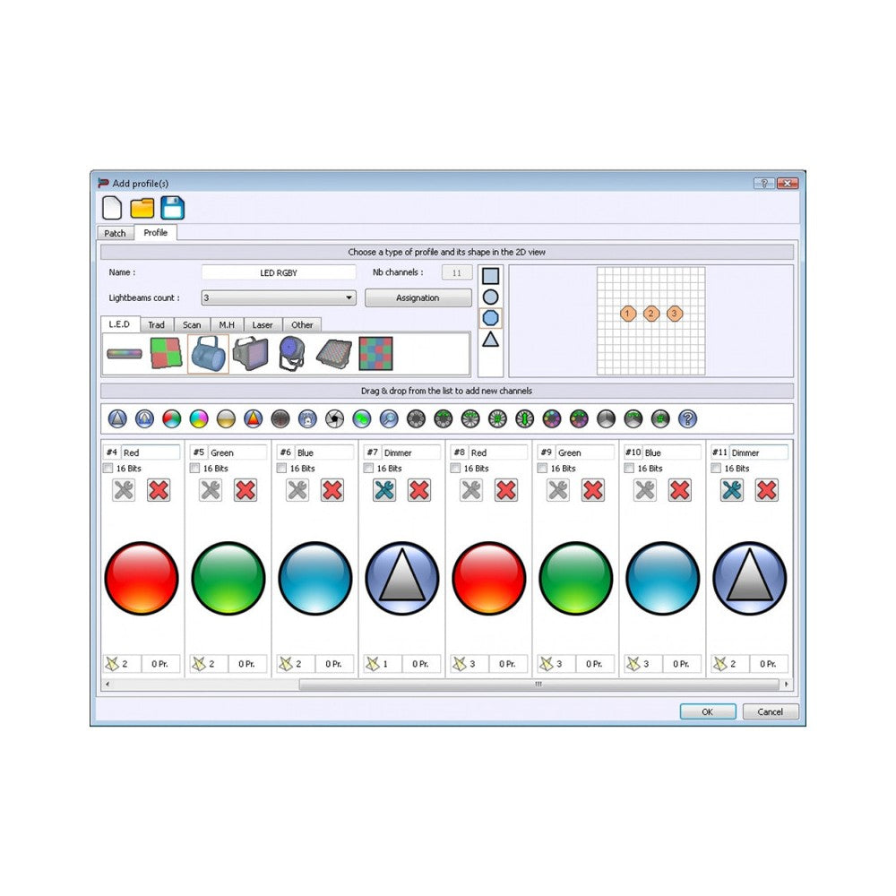 Briteq DMX Interface 1024ch for fixed architectural purposes, Chromateq software