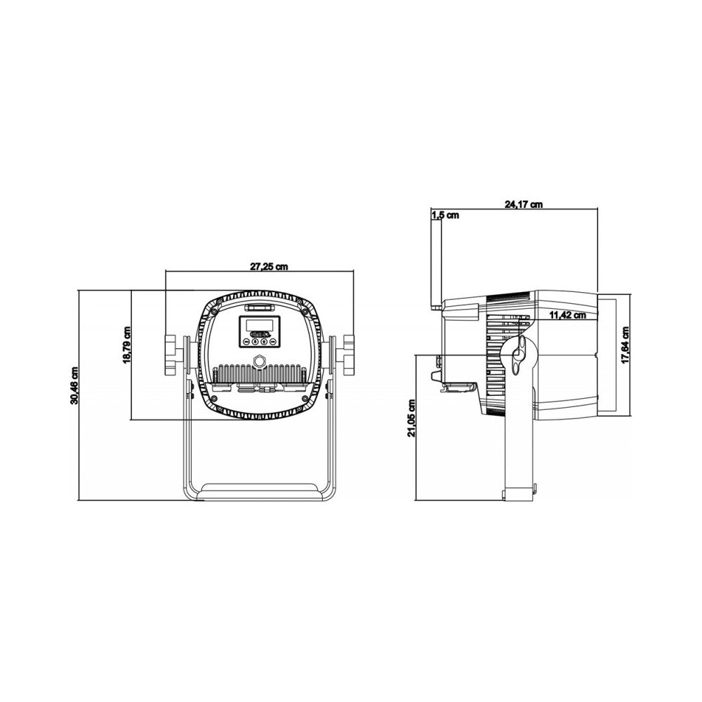 Briteq LED projector RGBW 60W COB IP65 - 13°