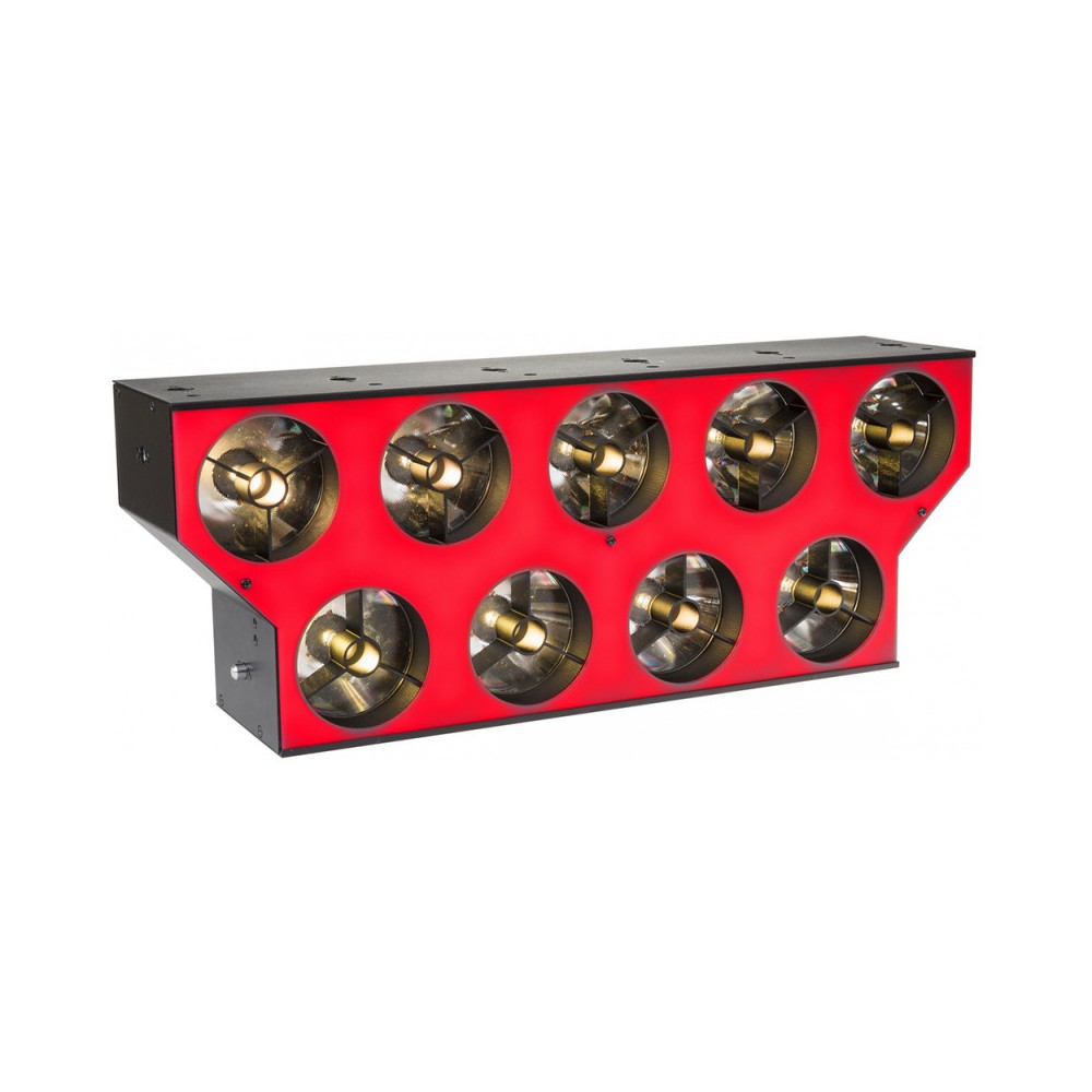 Briteq Powerful 9x60W WW/CW beam, RGB glow effects