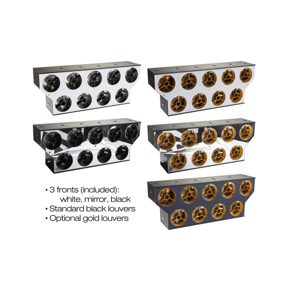 Briteq Powerful 9x60W WW/CW beam, RGB glow effects